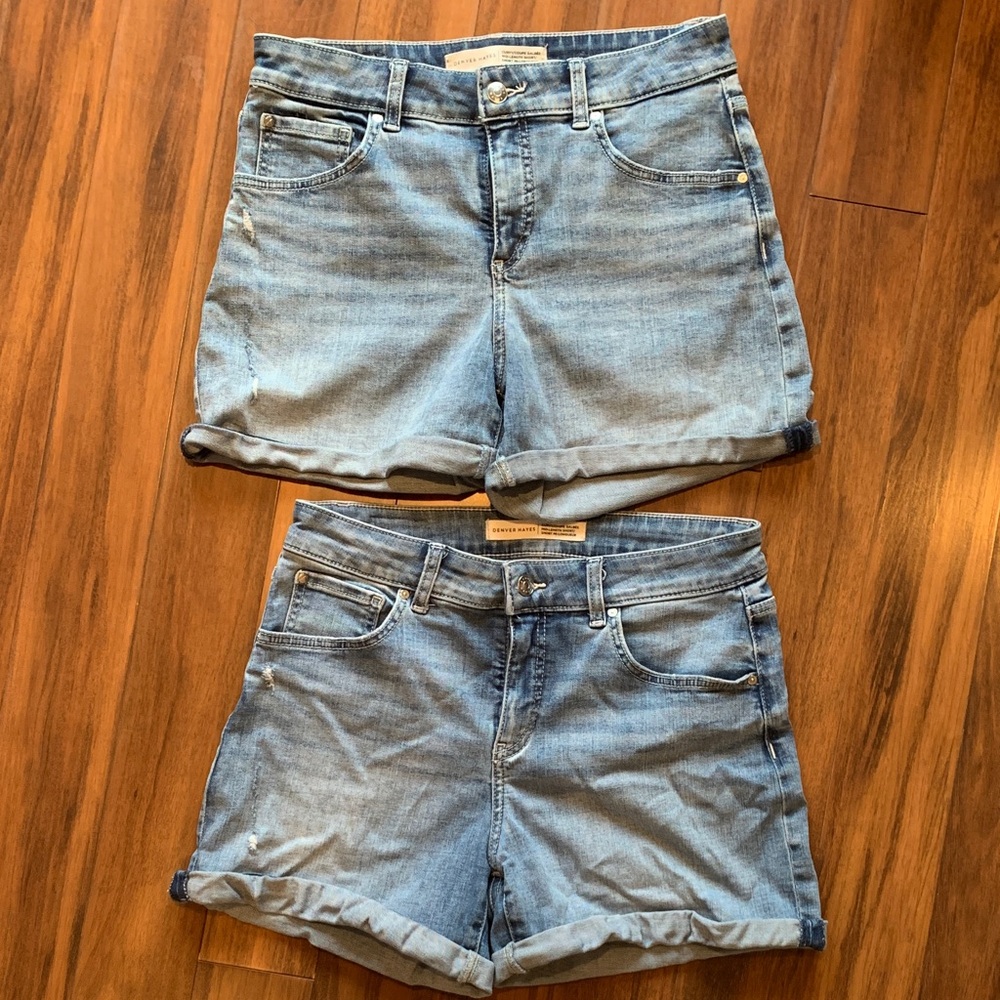 Denver Hayes Mid-Length Stetch Denim Shorts